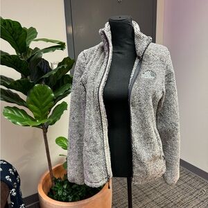 North Face Cozy Grey Zip Up Jacket